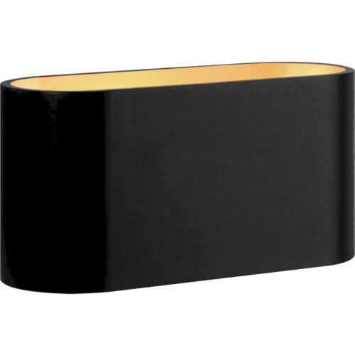 Επίτοιχο spot οβάλ G9 μαύρο/χρυσό