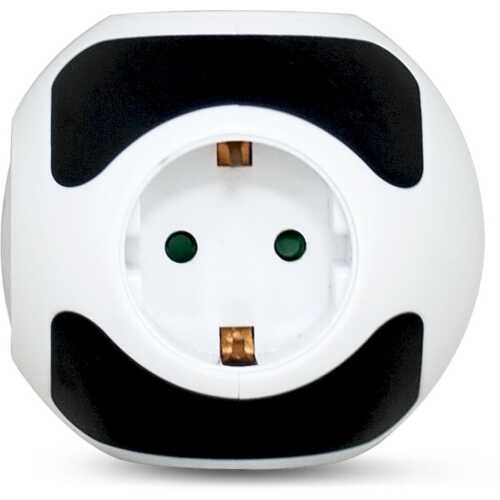 Πολύπριζο 4 θέσεων με διακόπτη μαύρο KICKO