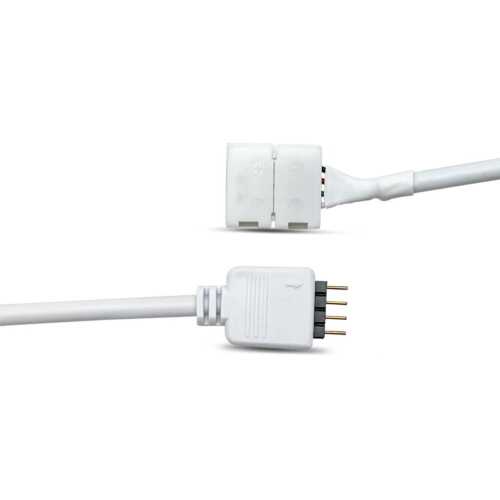 Μούφα θηλυκή για ταινία LED 10mm RGB λευκή