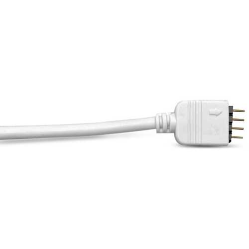 Μούφα αρσενική για ταινία LED 10mm RGB λευκή