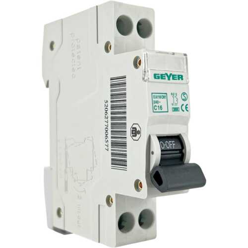 Ασφάλεια 1P + N 1θ 16A C