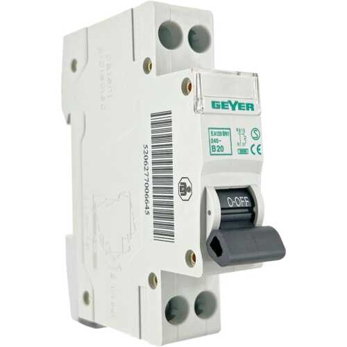 Ασφάλεια 1P + N 1θ 20A B