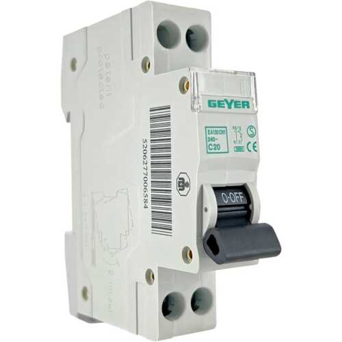 Ασφάλεια 1P + N 1θ 20A C