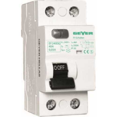 Ρελέ διαφυγής 2P 63A 30mA AC