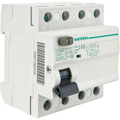 Ρελέ διαφυγής 4P 40A 30mA A