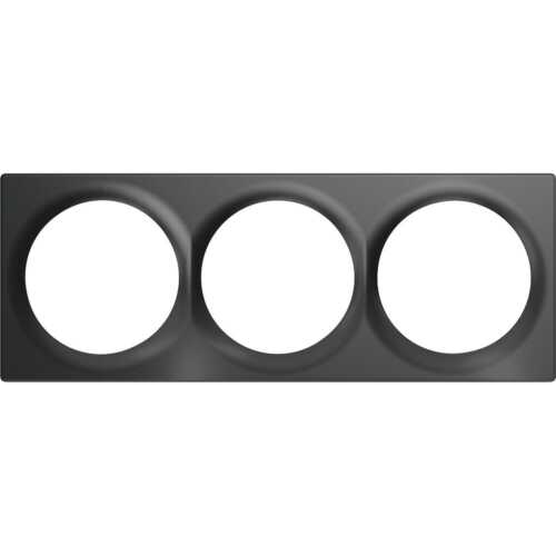 FIBARO Τριπλό πλαίσιο (Ανθρακί) - Σειρά Walli