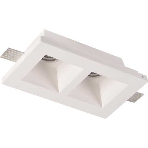 Γύψινο τετράγωνο spot 2xGU10 215x215mm