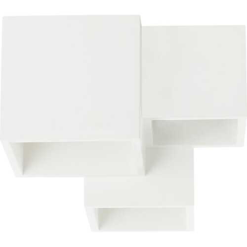 Γύψινο τετράγωνο spot επίτοιχο 3xGU10 240x230mm