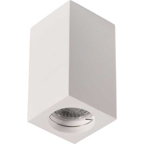 Γύψινο τετράγωνο spot οροφής 1xGU10 70x170mm
