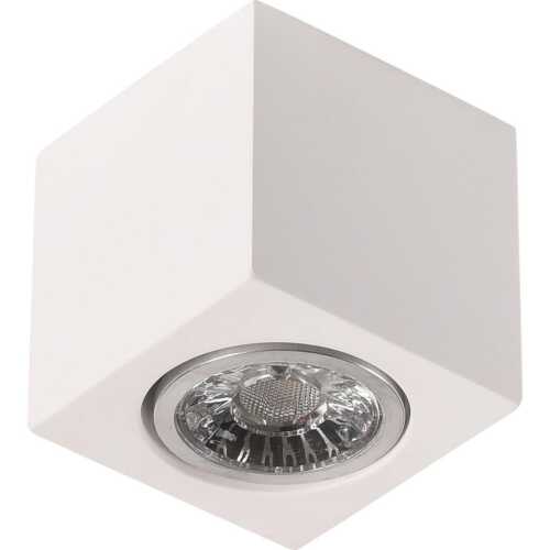 Γύψινο τετράγωνο spot οροφής 1xGU10 70x90mm