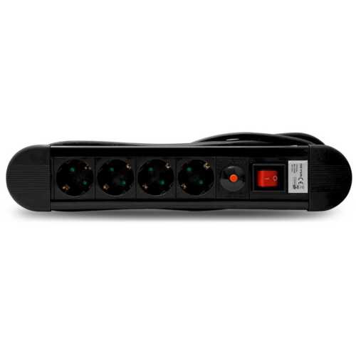 Πολύπριζο 4θέσεων προστασία από υπερφόρτωση