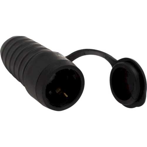 Ρευματοδότης σούκο μαύρος με καπάκι και παιδική προστασία ΙΡ44