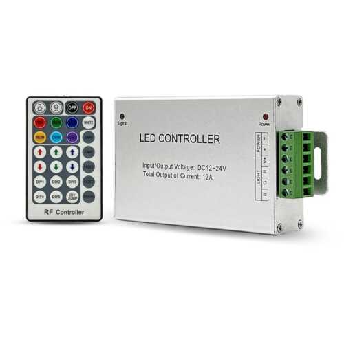Wireless aluminium shell 28-key RGB controller 12V/144W-24V/288W