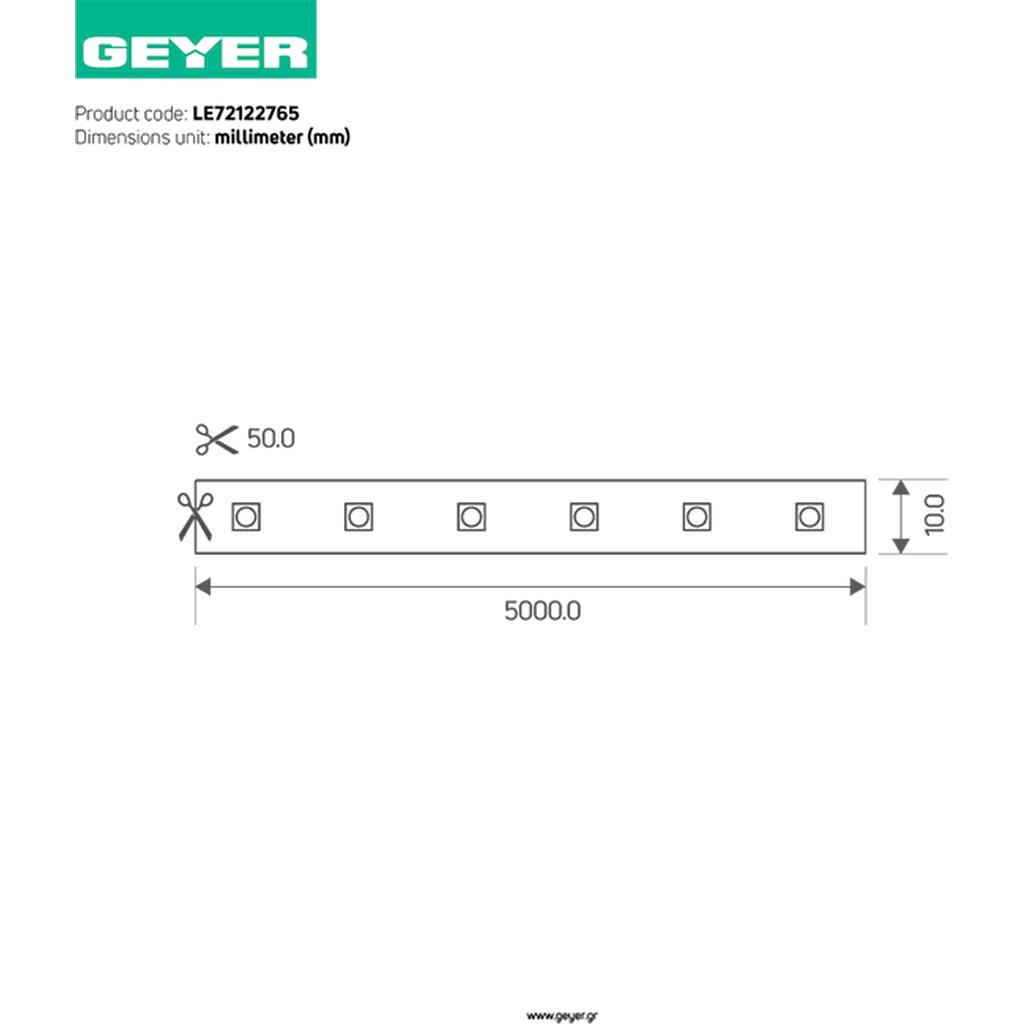 Ταινία LED Eco 7.2W 12V 2700K 800lm IP65 - Image 4