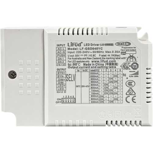 Driver DALI/0-10V/PUSH/PWM για Panel 40W Lifud