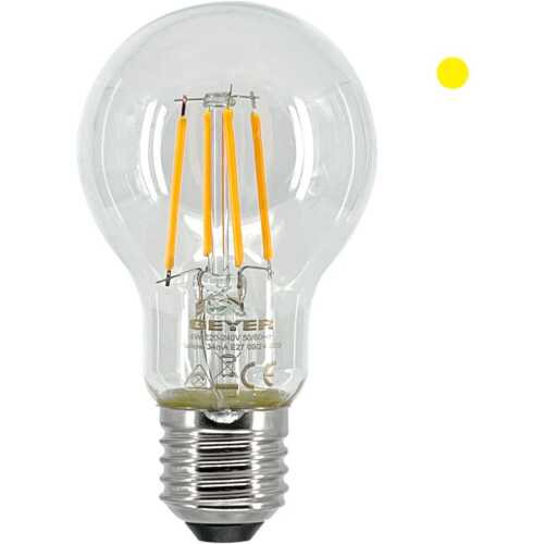 Λάμπα LED Color A60 4W E27 κίτρινo 300lm