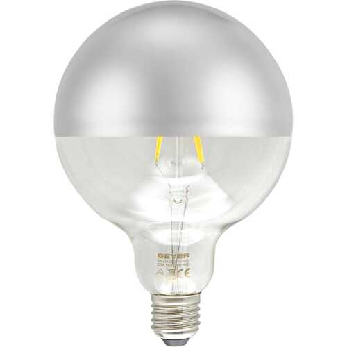 Λάμπα LED Αντεστραμμένου καθρέφτη ασημί G95 6W E27 2700K 550lm dim