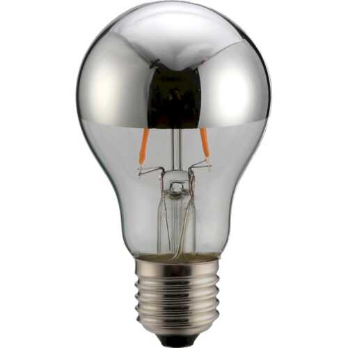 Λάμπα LED Αντεστραμμένου καθρέφτη ασημί A60 6W E27 2700K 550lm dim