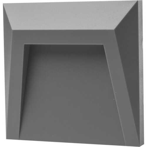 Απλίκα LED 1.2W 3000K 110lm 125x125 IP54 ασημί