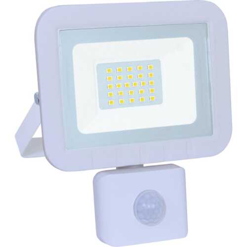 LED Προβολέας 50W 4000K με ανιχνευτή κίνησης λευκός