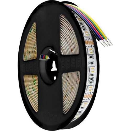 4W 12V WRGBW IP20 2m  +  Αντάπτορας με διακόπτη  +  Χειριστήριο SP645E