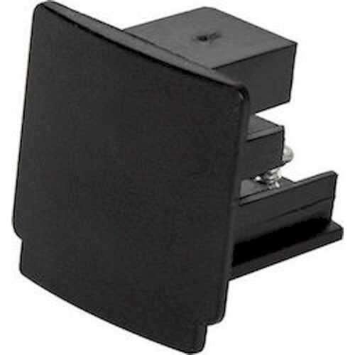 Τερματική τάπα εξωτερική/χωνευτή για ράγα τριφασική μαύρη