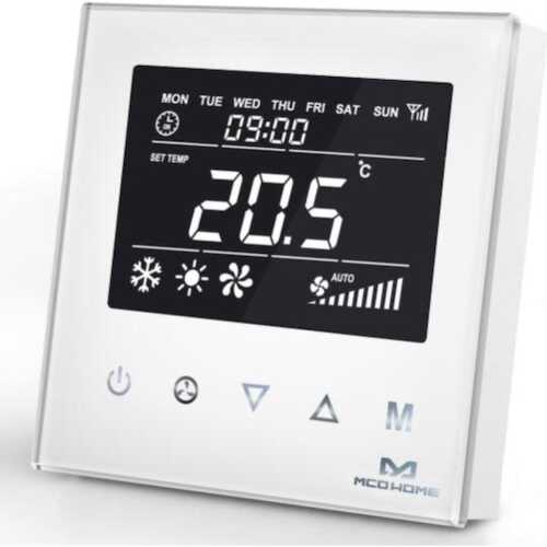MCOHome Θερμοστάτης Fan Coil (4-pipe) - Λευκός