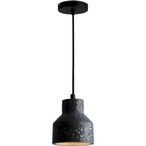 Φωτιστικό Cement E27 120x140 καλώδιο 2.5m μαύρο