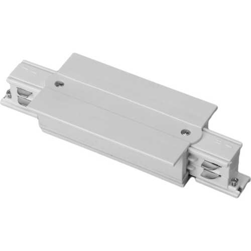 Σύνδεσμος ευθεία για χωνευτή ράγα τριφασική λευκός