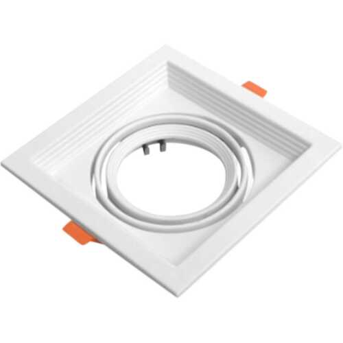 Τετράγωνο spot AR111 185Χ185 λευκό