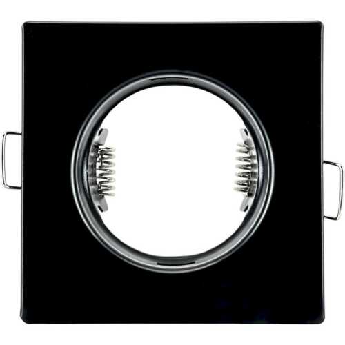 Τετράγωνο spot GU10 μαύρο matt