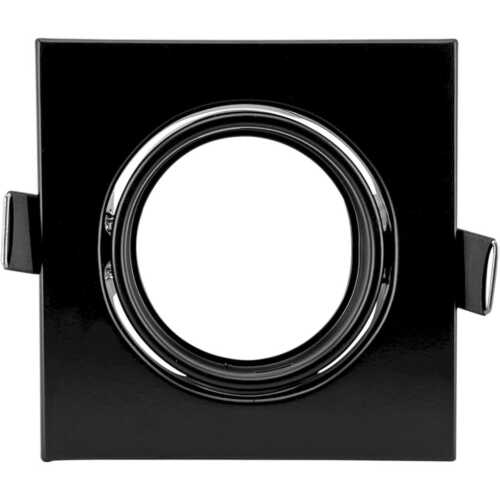 Ρυθμιζόμενο τετράγωνο σποτ GU10 μαύρο matt