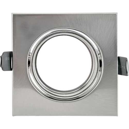 Ρυθμιζόμενο τετράγωνο σποτ GU10 nikel matt