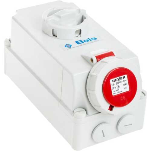 Ρευματοδότης 4x16A 400V IP67