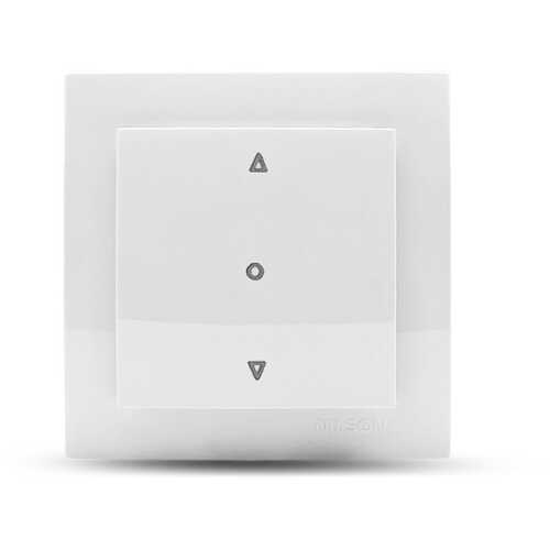 Λευκός διακόπτης ρολλών μονός