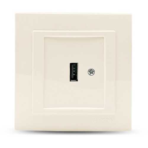 Μπέζ πρίζα USB