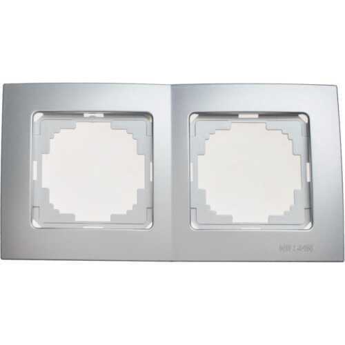 Ασημί πλαίσιο διπλό