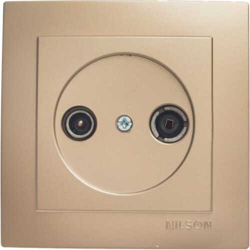 Σατινέ πρίζα TV - Radio τερματική