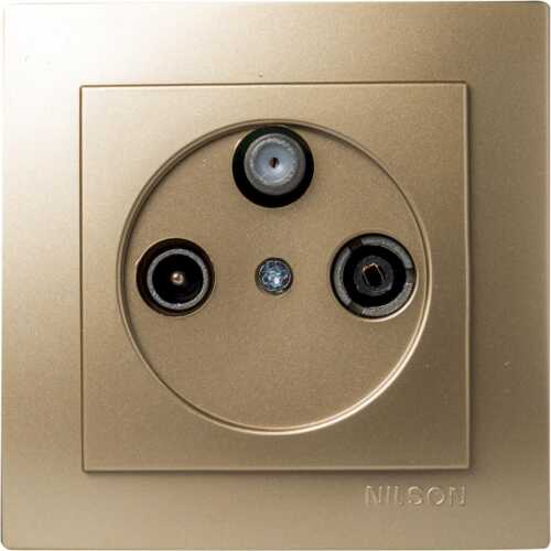 Σατινέ πρίζα TV - Radio - SAT τερματική