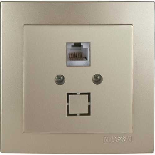 Σατινέ πρίζα δικτύου CAT5