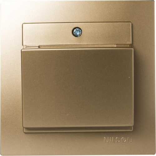 Σατινέ καρτοδιακόπτης με ενδεικτική λυχνία