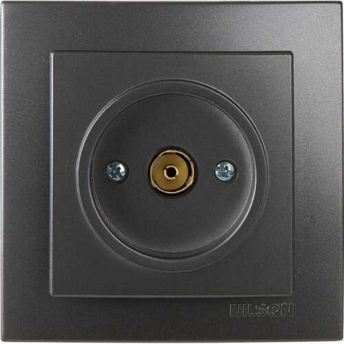 Ανθρακί πρίζα TV τερματική