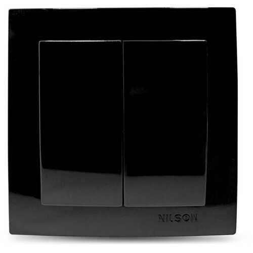 Μαύρος διακόπτης Α/Ρ διπλός