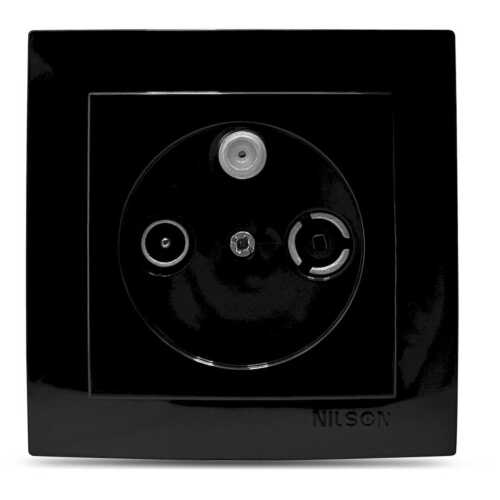 Μαύρη πρίζα TV-Radio - SAT διελεύσεως