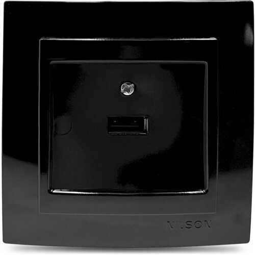 Μαύρη πρίζα USB