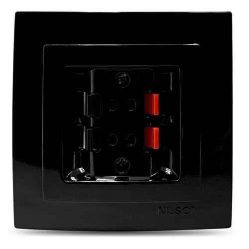 Μαύρη πρίζα ηχείων