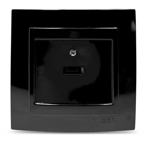 Μαύρη πρίζα USB