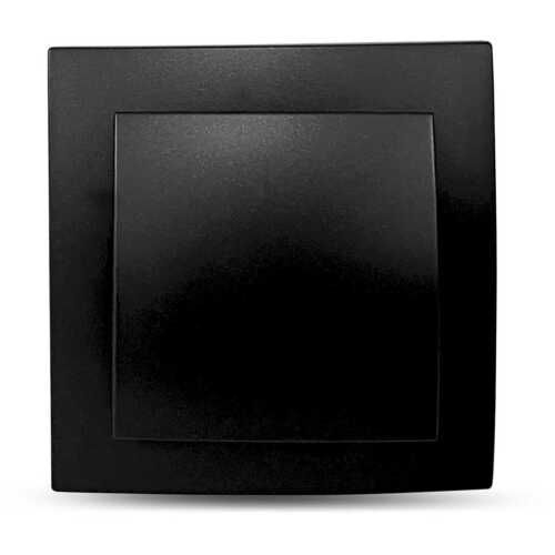 Μαύρος ματ διακόπτης μεσαίος Α/Ρ