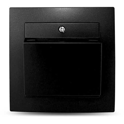 Μαύρος ματ καρτοδιακόπτης με ενδεικτική λυχνία