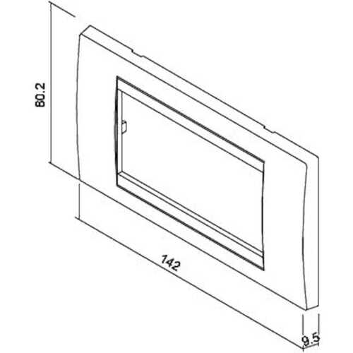 Πλαίσιο 4 θέσεων λευκό ξύλο